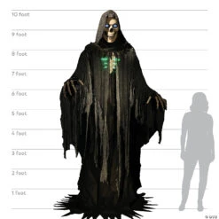 10' Towering Reaper Animated Prop -Halloween Decoration Sale 10 towering reaper animated propmr124885 a06