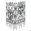 24" X 36" Silver Skull Fence Decoration - 2 Pc.
