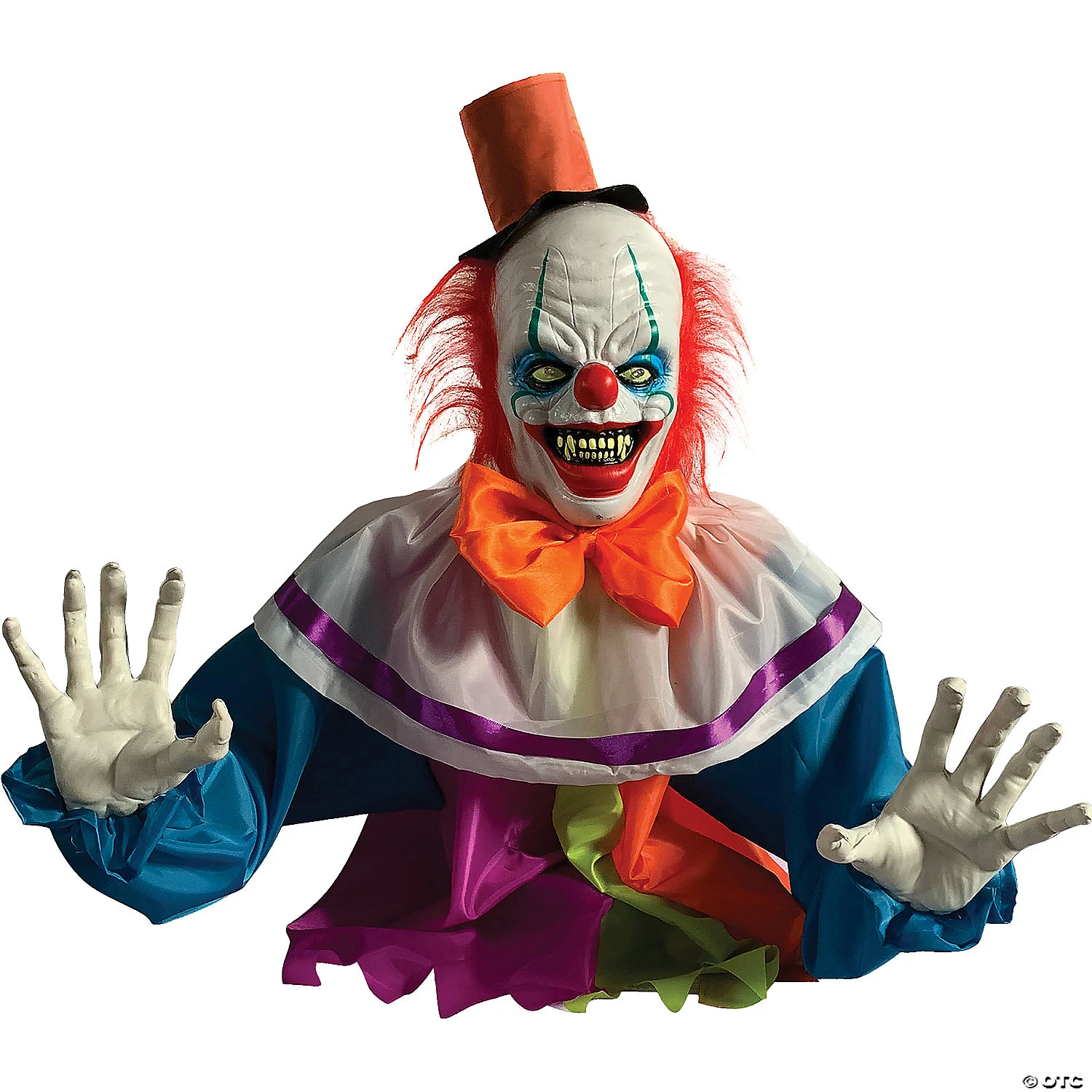 29-inch Animated Groundbreaker Clown With Hat Halloween Yard Decoration 1 29-inch Animated Groundbreaker Clown With Hat Halloween Yard Decoration