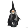 31" Animated Witch With Cauldron Halloween Decoration