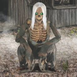 Halloween Decoration Sale 41 36" Animated Crouching Bones Prop
