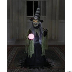 36" Fortune Teller Witch Animated Prop 9 36" Fortune Teller Witch Animated Prop -Halloween Decoration Sale 36 fortune teller witch animated propmr123485 a03