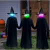 36" Witty Witches With Cauldron Decoration - Set Of 3