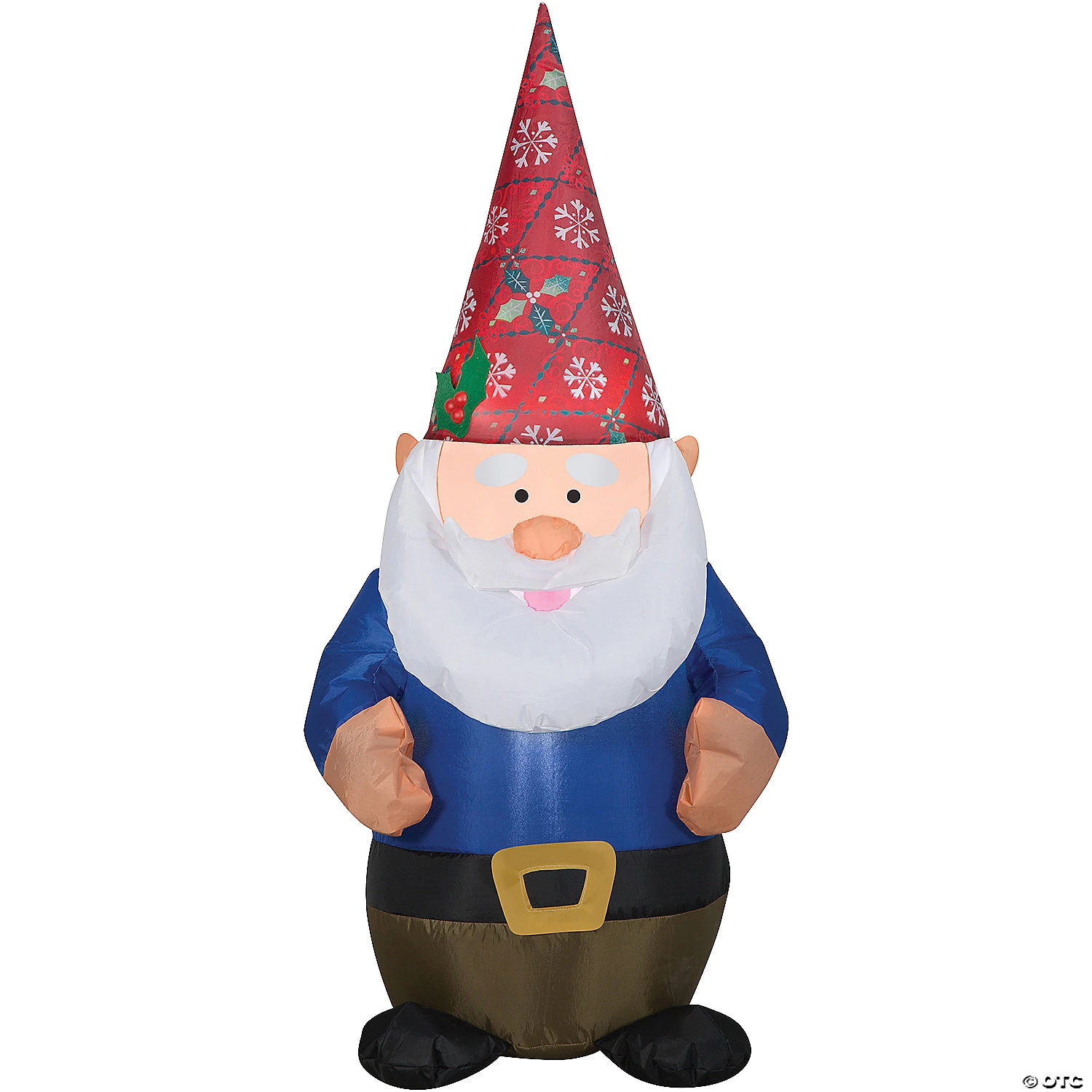 4 Ft. Blow-Up Inflatable Gnome With Christmas Hat & Built-In LED Lights Outdoor Yard Decoration 1 4 Ft. Blow-Up Inflatable Gnome With Christmas Hat & Built-In LED Lights Outdoor Yard Decoration