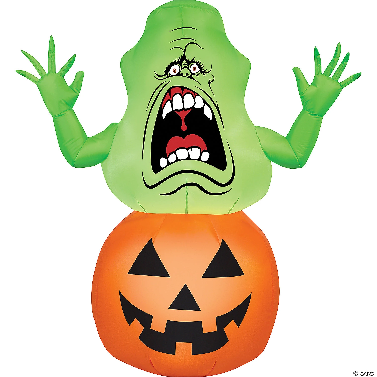 42" Blow-Up Inflatable Ghostbusters Slimer On Pumpkin With Built-In LED Lights Outdoor Yard Decoration 1 42" Blow-Up Inflatable Ghostbusters Slimer On Pumpkin With Built-In LED Lights Outdoor Yard Decoration