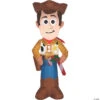 42" Blow Up Inflatable Woody With Candy Cane Outdoor Yard Decoration