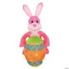 48" Blow Up Inflatable Easter Bunny With Egg Outdoor Easter Yard Decoration