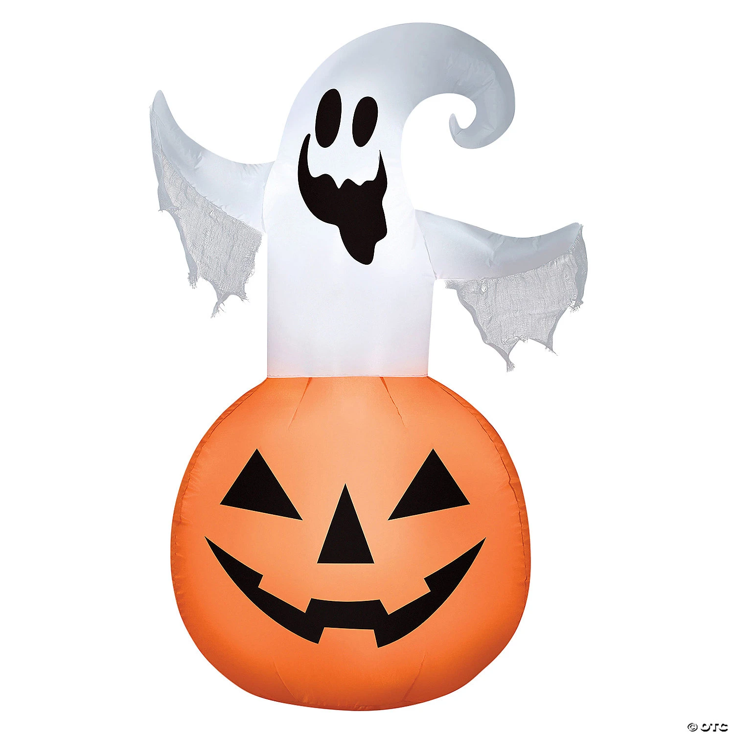 53" Blow-Up Inflatable Ghost Jack-O’-Lantern With Built-In LED Lights Outdoor Yard Decoration 1 53" Blow-Up Inflatable Ghost Jack-O’-Lantern With Built-In LED Lights Outdoor Yard Decoration