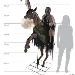 6.5' Reaper's Ride Animated Prop -Halloween Decoration Sale 6 5 reapers ride animated propmr124764 a06