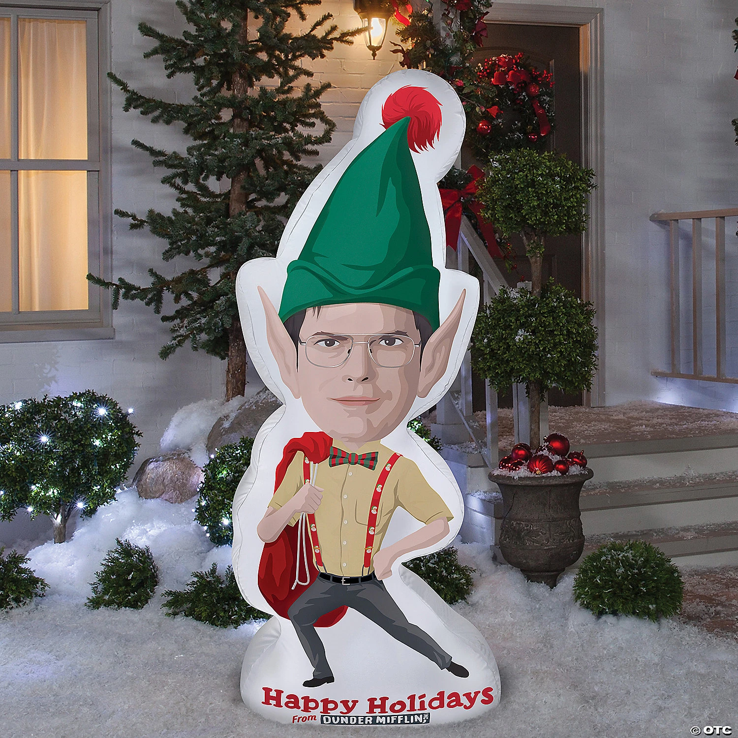 6 Ft. Blow-Up Inflatable Dwight Schrute With Built-In LED Lights Outdoor Yard Decoration 3 6 Ft. Blow-Up Inflatable Dwight Schrute With Built-In LED Lights Outdoor Yard Decoration - Image 3