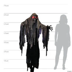 6 Ft. Hanging Reaper Halloween Decoration -Halloween Decoration Sale 6 ft hanging reaper halloween decorationmr123903 a06