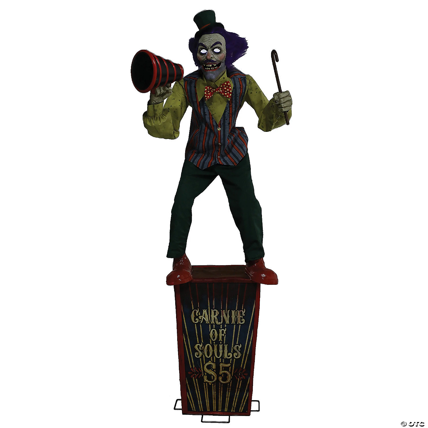6 Ft. Servo Carnival Barker Halloween Decoration 2 6 Ft. Servo Carnival Barker Halloween Decoration - Image 2