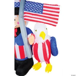 6' Inflatable Uncle Sam With Eagle Outdoor Yard Decoration -Halloween Decoration Sale 6 inflatable uncle sam with eagle outdoor yard decorationvah0016 a02