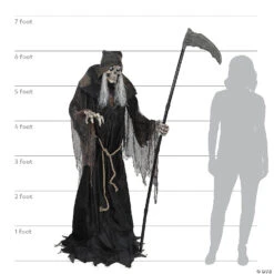 6' Lunging Reaper With Digital Eyes Animated Prop 4 6' Lunging Reaper With Digital Eyes Animated Prop -Halloween Decoration Sale 6 lunging reaper with digital eyes animated propmr124910 a06