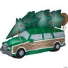 60" Blow Up Inflatable National Lampoon's Christmas Vacation Car With Tree Outdoor Yard Decoration