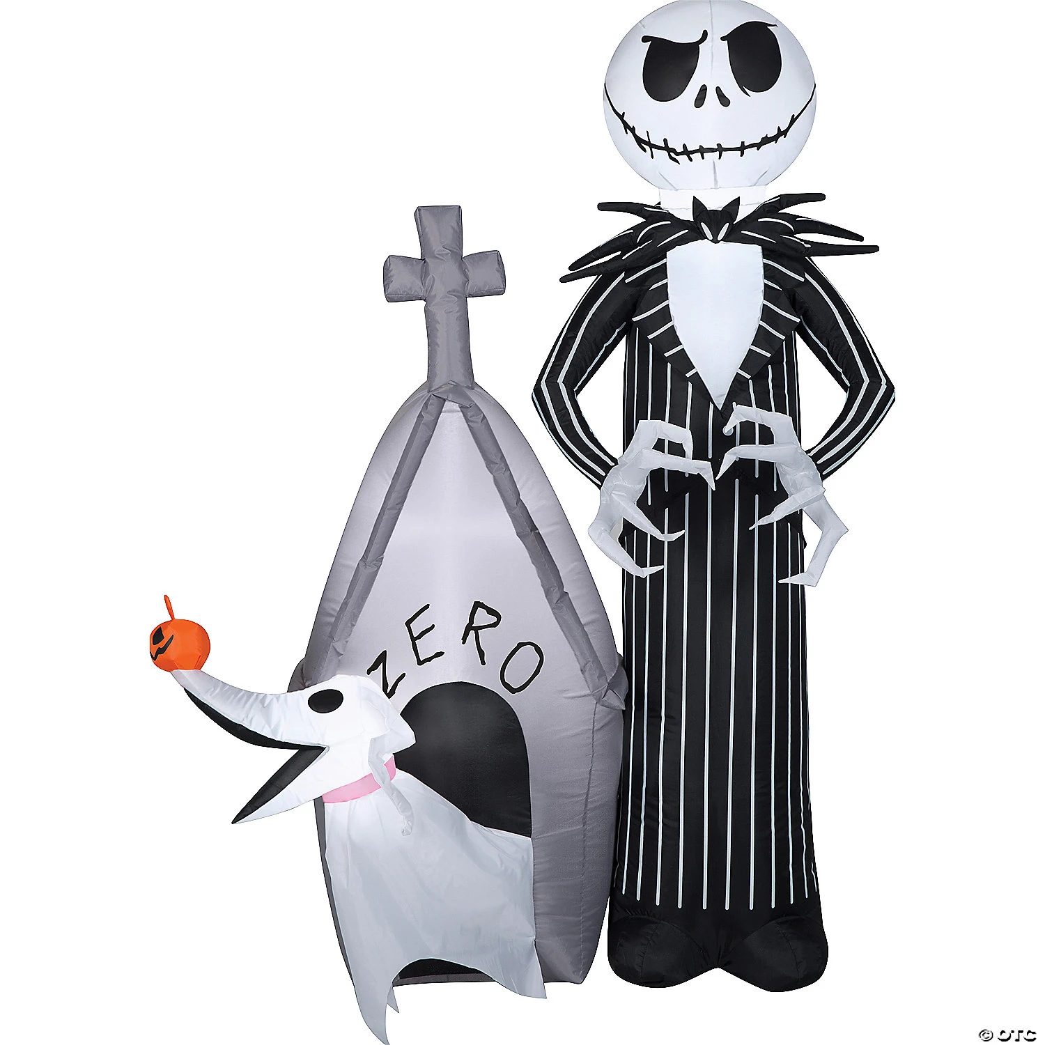 60" Blow Up Inflatable Nightmare Before Christmas Jack Skellington & Zero With House Outdoor Halloween Yard Decoration 1 60" Blow Up Inflatable Nightmare Before Christmas Jack Skellington & Zero With House Outdoor Halloween Yard Decoration