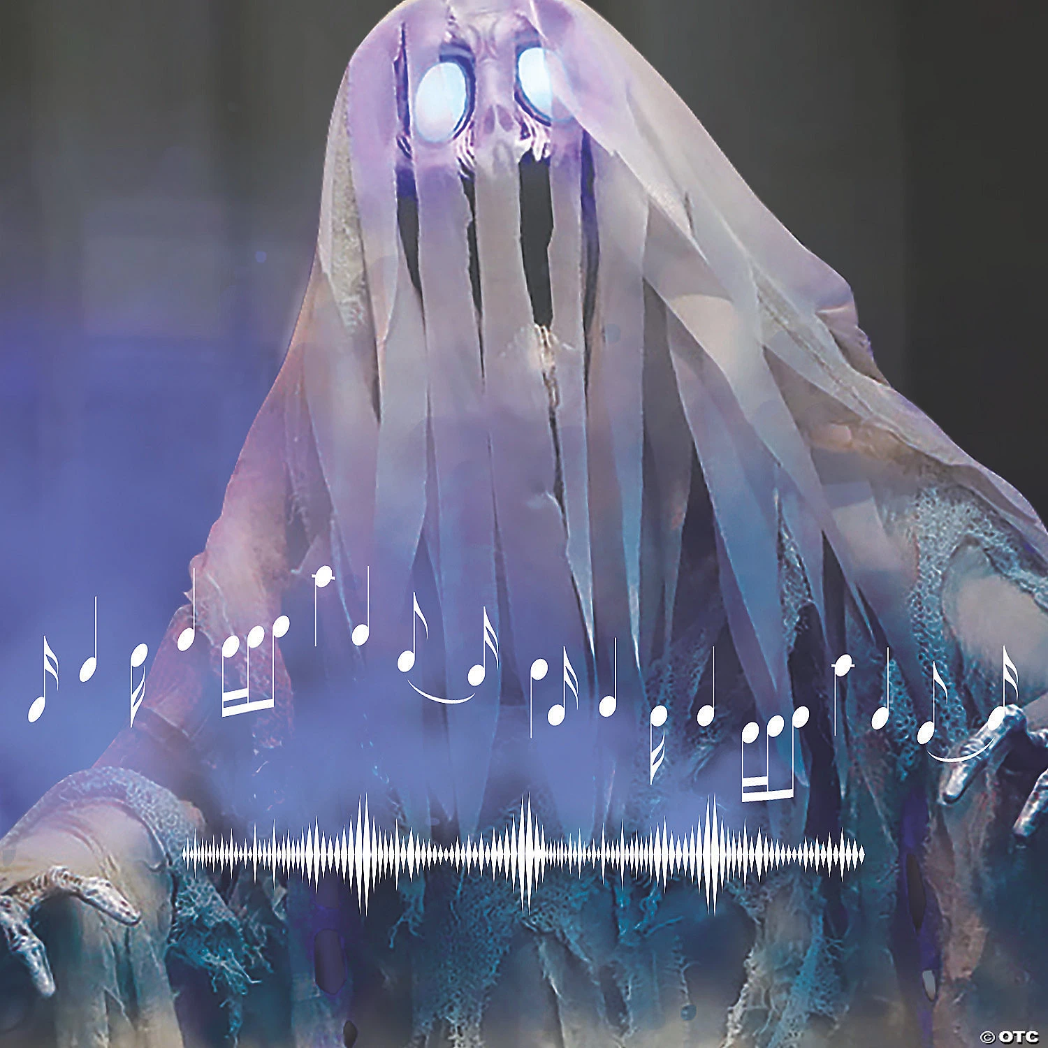 60" Hanging Ghost Halloween Decoration 2 60" Hanging Ghost Halloween Decoration - Image 2