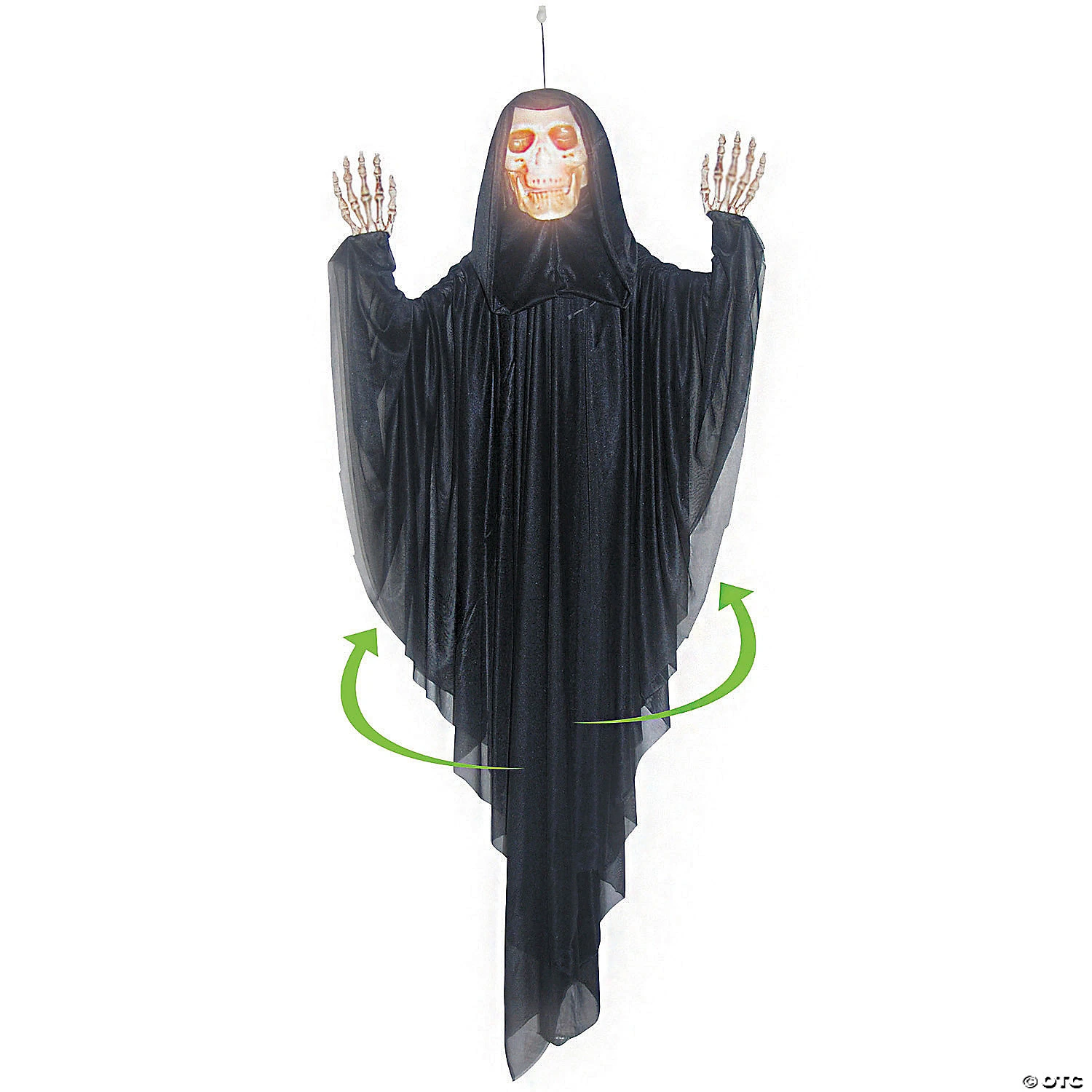 60" Hanging Spinning Reaper Halloween Decoration 1 60" Hanging Spinning Reaper Halloween Decoration