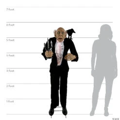 68" Animated Light-Up Butler Decoration -Halloween Decoration Sale 68 animated light up butler decorationmp17 a06