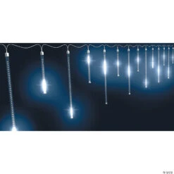7' 8-Icicle Shooting Star LED Holiday String Lights