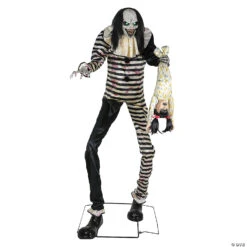 7' Animated Sweet Dreams Clown Prop -Halloween Decoration Sale 7 animated sweet dreams clown propmr124526 a01