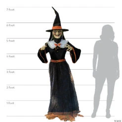 7' Animated Whimsical Witch 4 7' Animated Whimsical Witch -Halloween Decoration Sale 7 animated whimsical witchmr125067 a06