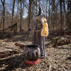 7' Cauldron Cat-Tastrophe Animated Prop Decoration -Halloween Decoration Sale 7 cauldron cat tastrophe animated prop decorationmr124457 a02