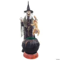 7' Cauldron Cat-Tastrophe Animated Prop Decoration -Halloween Decoration Sale 7 cauldron cat tastrophe animated prop decorationmr124457 a03