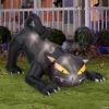 72" Blow Up Inflatable Black Cat With Turning Head Halloween Decoration