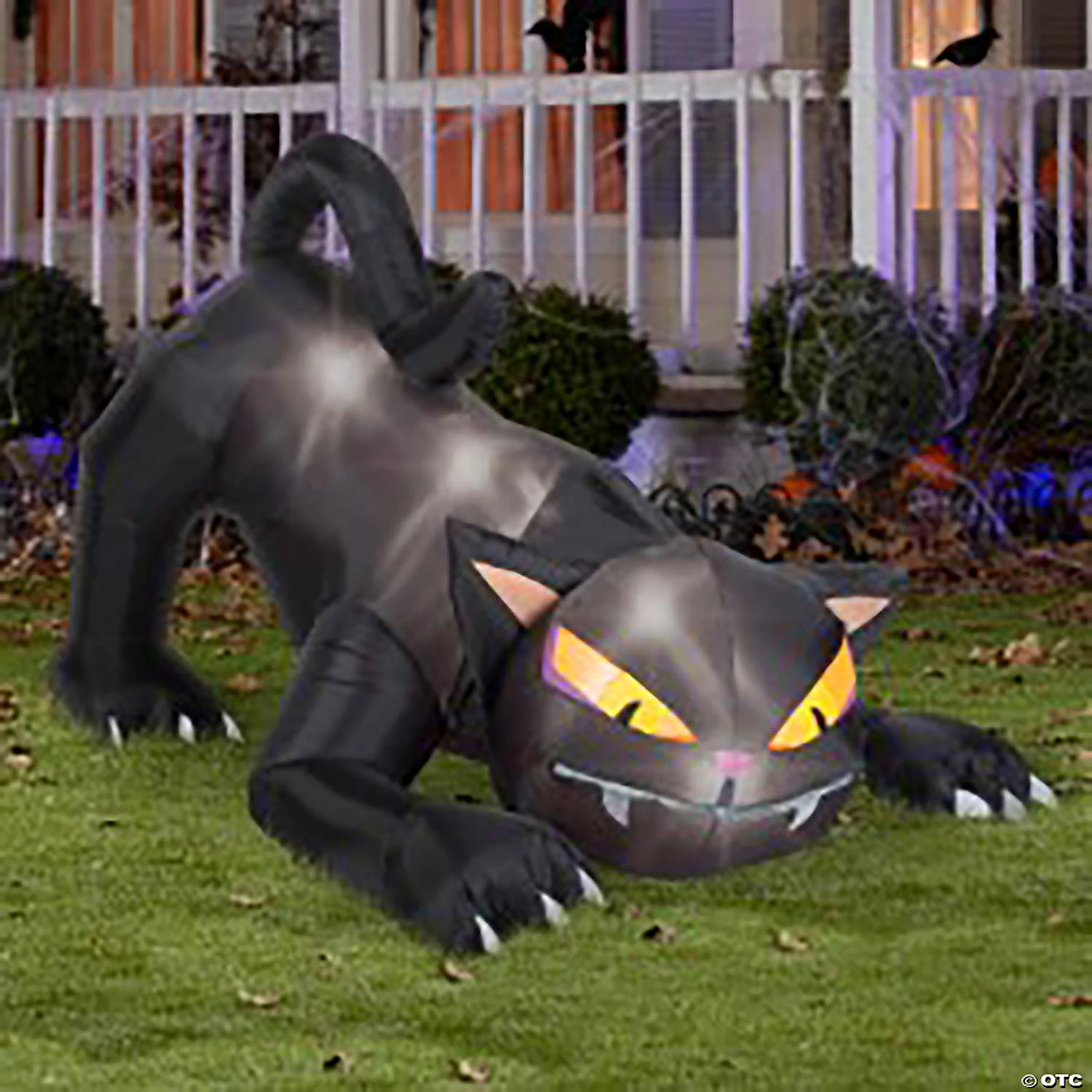 72" Blow Up Inflatable Black Cat With Turning Head Halloween Decoration 1 72" Blow Up Inflatable Black Cat With Turning Head Halloween Decoration
