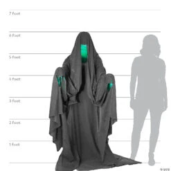 72" Hooded Phantom Animated Prop -Halloween Decoration Sale 72 hooded phantom animated propmr124858 a06