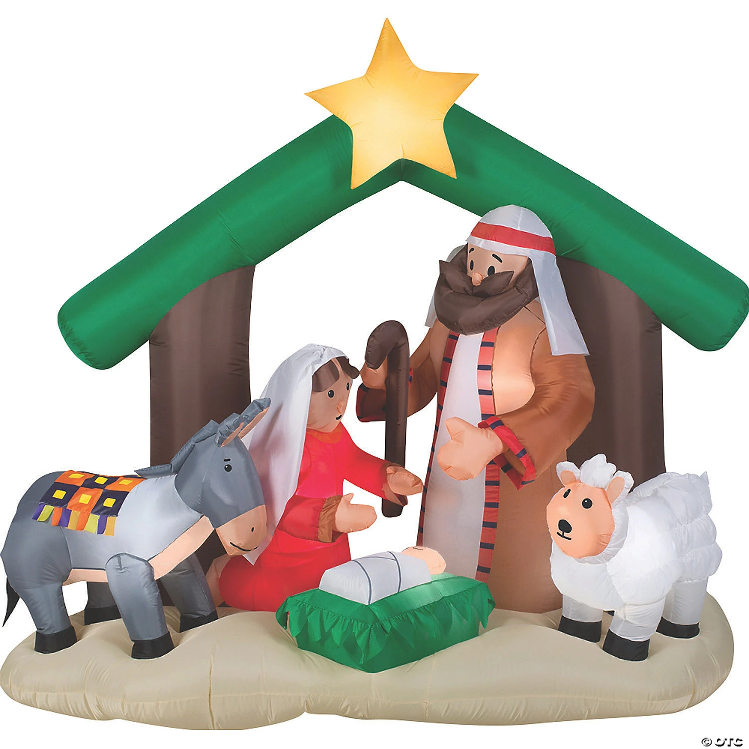 72" Outdoor Blow Up Inflatable Holy Family Nativity Outdoor Yard Decoration 1 72" Outdoor Blow Up Inflatable Holy Family Nativity Outdoor Yard Decoration