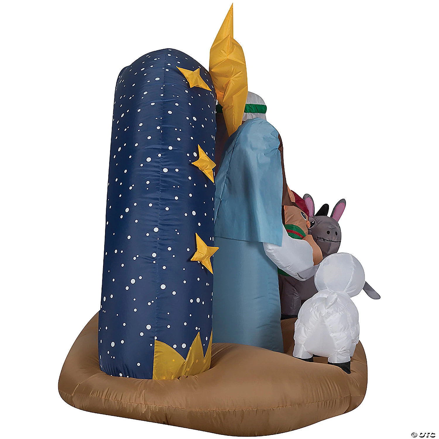 78" Blow-Up Inflatable Snowy Night Nativity With Built-In Lights Outdoor Yard Decoration 2 78" Blow-Up Inflatable Snowy Night Nativity With Built-In Lights Outdoor Yard Decoration - Image 2