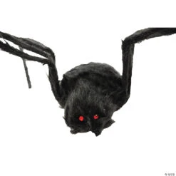 80" Black Furry Spider Decoration -Halloween Decoration Sale 80 black furry spider decorationss45879 a02