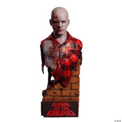 9" Dawn Of The Dead Airport Zombie Bust Halloween Decoration