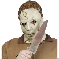 Adult Michael Myers Mask And Knife Set