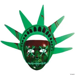 Adult's The Purge™ Lady Liberty Light Up Mask
