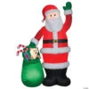 Airblown® Luxe Santa With Toy Bag 107" Inflatable Christmas Outdoor Yard Decor