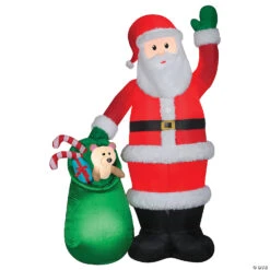 Airblown® Luxe Santa With Toy Bag 107" Inflatable Christmas Outdoor Yard Decor