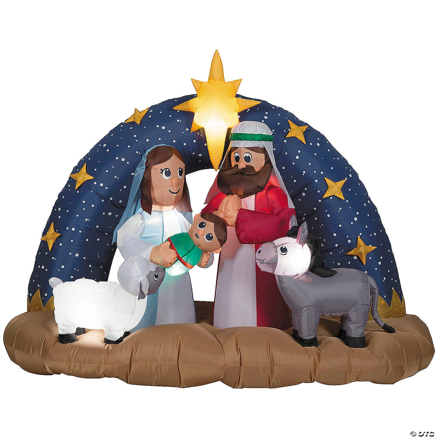 Airblown® Snowy Night Nativity Scene 78" Inflatable Christmas Outdoor Yard Decor 1 Airblown® Snowy Night Nativity Scene 78" Inflatable Christmas Outdoor Yard Decor
