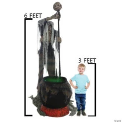 Animated Cauldron Creeper -Halloween Decoration Sale animated cauldron creepermr127029 a03