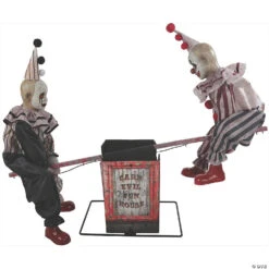 Halloween Decoration Sale 35 Animated See-Saw Clowns Halloween Decoration