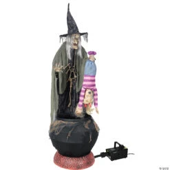 Halloween Decoration Sale 25 Animated Stew Brew Witch Prop W Fog Machine