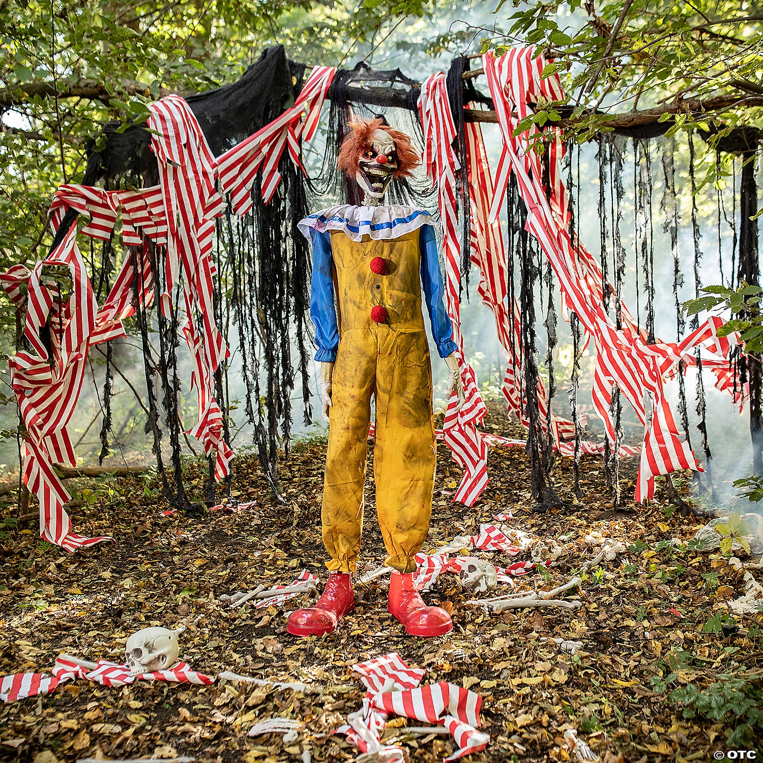 Animated Twitching Clown Halloween Decoration 1 Animated Twitching Clown Halloween Decoration
