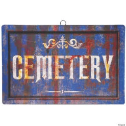 Cemetery Sign Halloween Decoration