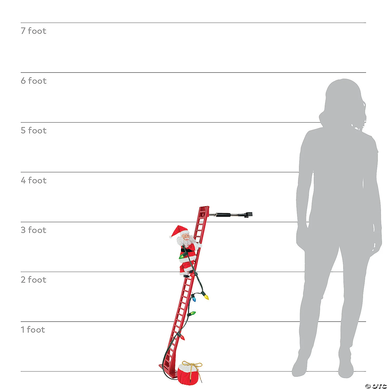 Climbing Santa Animated 2 Climbing Santa Animated - Image 2