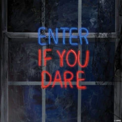 Enter If You Dare Sign -Halloween Decoration Sale enter if you dare signss73217g a02