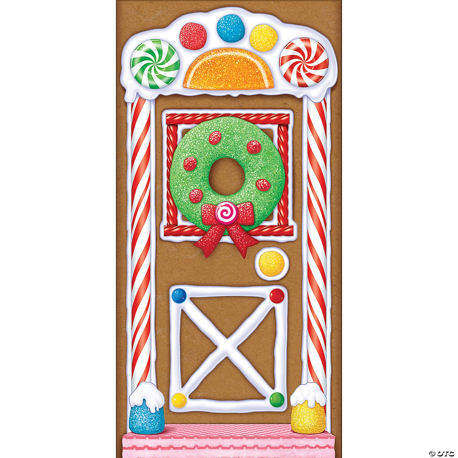 Gingerbread House Door Cover 1 Gingerbread House Door Cover