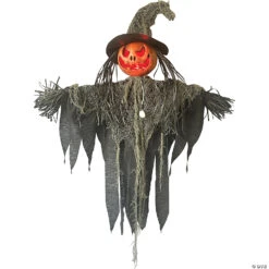 Hanging Jack-o-Lantern Scarecrow Decoration