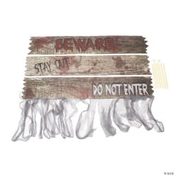 Haunted House Doorway Board Signs
